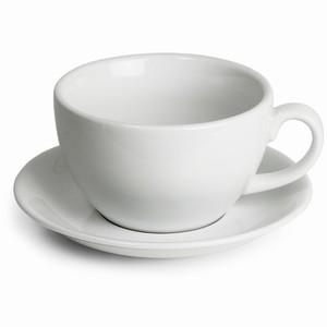 Royal Genware Bowl Cups and Saucers 14oz 400ml Pack of 6
