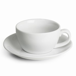 Royal Genware Bowl Cups and Saucers 88oz 250ml Pack of 6