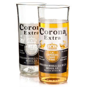 Recycled Corona Extra Beer Bottle Glasses 11.6oz / 330ml