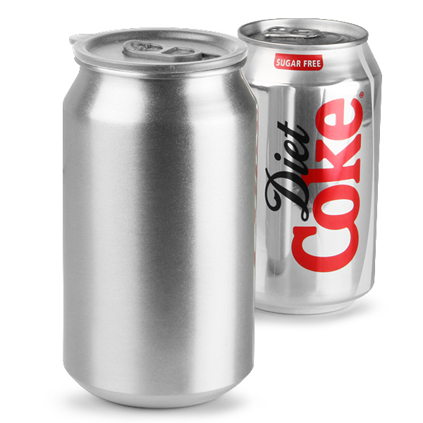 Aluminium Drinks Can Cup with Lid 17.5oz / 500ml at
