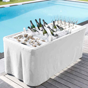 Ice Table White 186 x 79cm | Drinkstuff ®