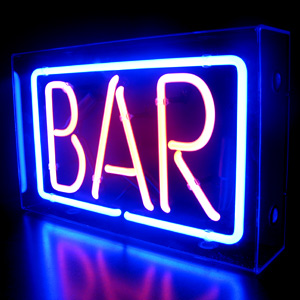 Bar Neon Sign in Perspex Box | Drinkstuff