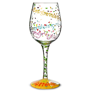 Lolita Congratulations Wine Glass 15.5oz / 440ml