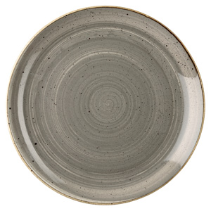 Churchill Stonecast Peppercorn Grey Coupe Plate 8.5 Inch / 21.7cm