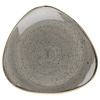 Churchill Stonecast Peppercorn Grey Triangular Plate 7.5 Inch / 19.2cm