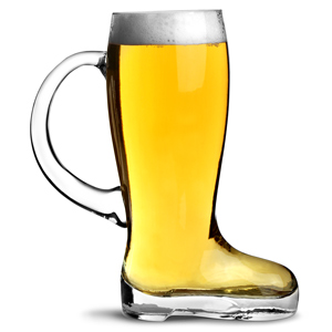 Glass Beer Boot With Handle 175 Pint Case Of 6