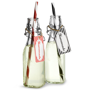 Kilner Drinks Bottle Set with Straws and Gift Tags