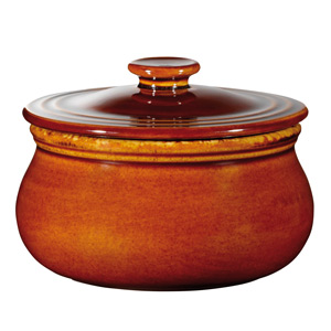 Art De Cuisine Rustic Centre Stage Lidded Pot Brown 3.4 Inches / 8.6cm