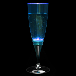 Liquid Activated Flashing Champagne Flutes 6.3oz / 180ml