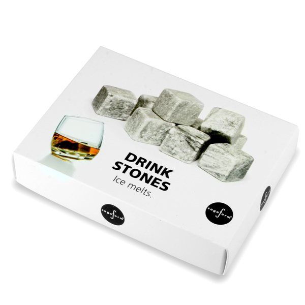 Sagaform ice cubes in stones to cool whiskey or rum