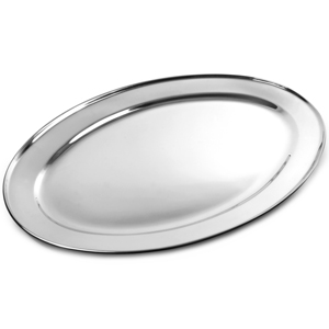 Stainless Steel Oval Meat Flat 600mm
