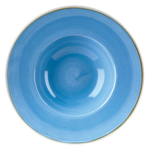 Churchill Stonecast Cornflower Blue Wide Rim Bowl 9.5" / 24cm