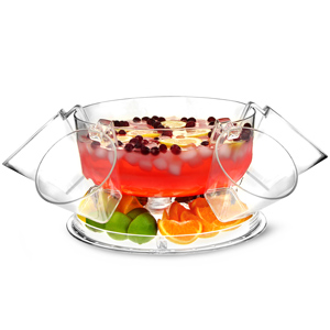 Multifunctional 5 in 1 Punch Bowl with Four Punch Cups