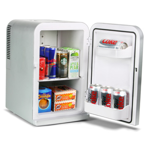 ChillMate Thermoelectric Mini Fridge Cooler and Warmer Silver ...