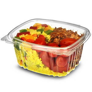 Disposable Hinged Salad Container 16oz / 450ml
