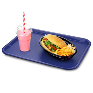 Fast Food Tray Medium Blue 12 x 16inch