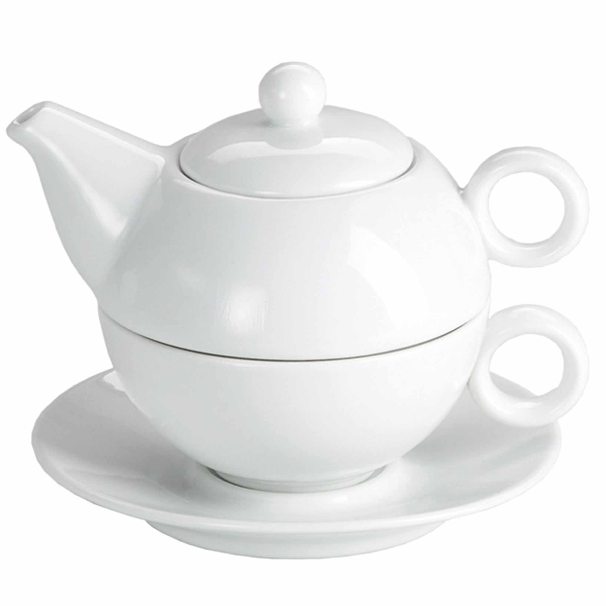 Moonlight White Tea For One Teapot and Cup Set 250ml