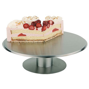 Rotating Stainless Steel Cake Stand 31cm	