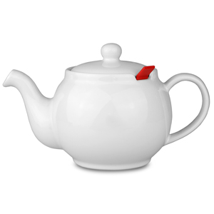 Chatsford Teapot with Strainer White 32oz / 1.1ltr