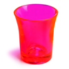 Econ Neon Red Polystyrene Shot Glasses CE 0.9oz / 25ml
