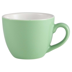 Royal Genware Bowl Shaped Cup Green 3oz / 90ml