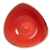 Churchill Stonecast Berry Red Triangular Bowl 9.25 inch / 23.5cm