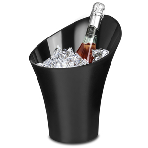 Flute Wine & Champagne Bucket Black 5ltr