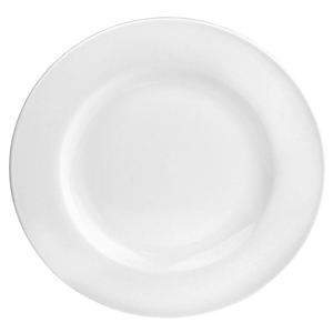 Utopia Pure White Wide Rim Plate 10inch / 25.5cm