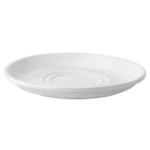Utopia Pure White Double Well Saucer 7inch / 17.5cm