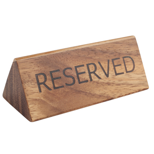 Acacia Reserved Sign