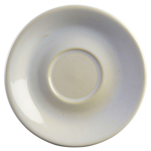 Terra Stoneware Rustic White Saucers 6inch / 15cm	