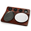 Fajita Serving Board with Sizzle Platter Set