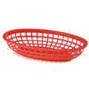 Classic Oval Food Basket Red 24x15x5cm