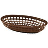 Classic Oval Food Basket Brown 24x15x5cm