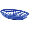 Classic Oval Food Basket Blue 24x15x5cm