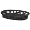 Chicago Oval Platter Basket Black 27x18x4cm
