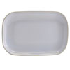 Terra Stoneware Rustic White Rectangular Plates 11.4" / 29cm