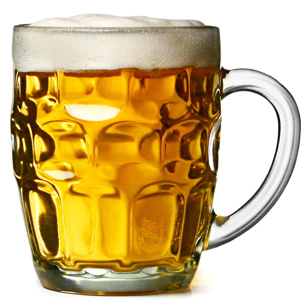 Pint Beer Mug Utopia Glass Beer Tankard 1pt to Brim Dimple Mug