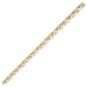 Gold Filigree Paper Straws 8inch