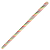 Multi Stripe Paper Straws 8inch