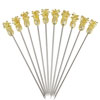 Gold Plated Pineapple Cocktail Picks