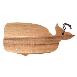 Acacia Ocean Whale Board with Leather Tie