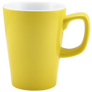 Royal Genware Latte Mug Yellow 12oz / 340ml