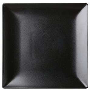 Noir Square Black Plate 10inch / 25.5cm