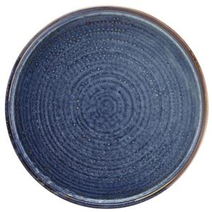 Terra Porcelain Aqua Blue Low Presentation Plate 9.75inch / 25cm