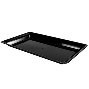 Re-usable Hard Catering Platters Black 18inch x 12inch