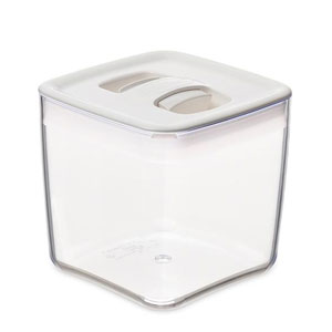 ClickClack Pantry Storage Cube Container White 1.4ltr