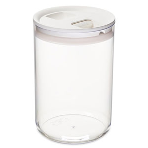ClickClack Pantry Storage Round Container White 4ltr
