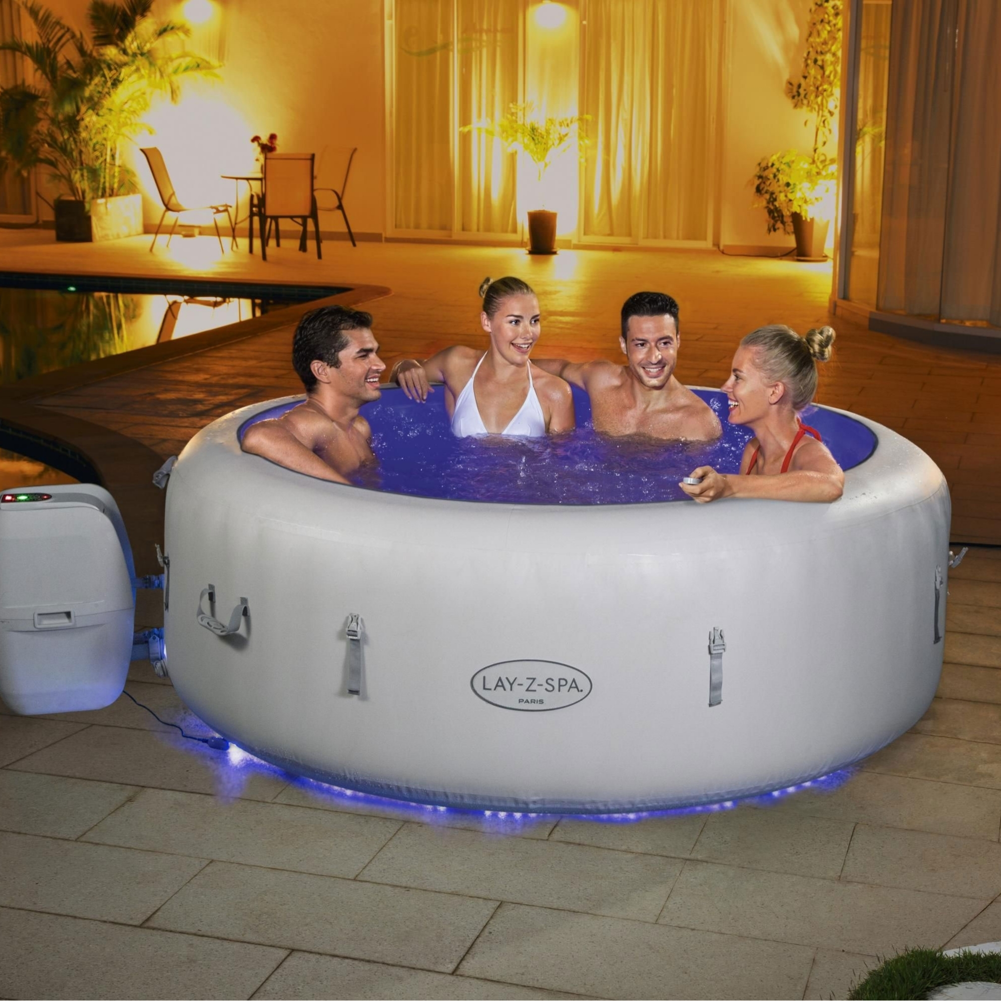 Lay Z Spa Paris Airjet Inflatable Hot Tub at Drinkstuff