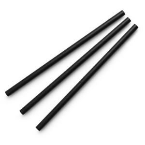 Cocktail black 6mm paper straw 5.5inch